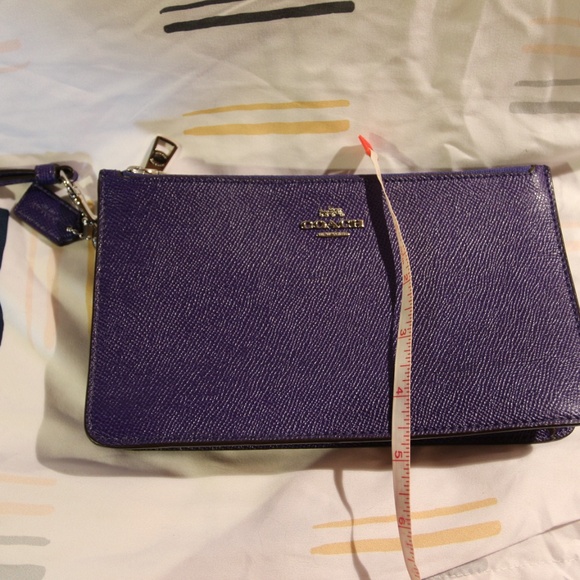 Coach Double-zip Wristlet/Clutch - Purple - Picture 10 of 11